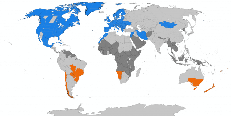 Countries that participate in DST. Credit: TimeZonesBoy - Own work, CC BY-SA 3.0.